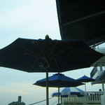 Hayamahoteruotowanomorikafeterasu - テラス席にある傘です