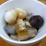 夢風 - 夏野菜カレー冷麺 白玉あんみつ付き（白玉あんみつ）