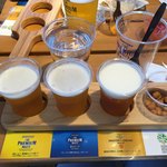 PREMIUM BEER TERRACE FUN GRILL ＆ TO GO - 二子玉川のビアテラス♪
            FLIGHT SET テイスティングセット(おつまみ付/1200円)はザ･プレミアム･モルツ、香るエール、マスターズドリームの3種類、ナカナカ良いカンジで飲めてほろ酔い気分☆彡