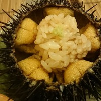 鮨駒 - 雲丹の中に酢飯、最高！