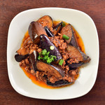 Stir-fried eggplant with black miso