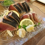 酒処 ひなた - お得セットのカツオのタタキ2人前