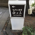 tempuratowashokuyamanoue - 店舗看板