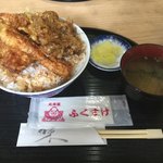 天丼屋 ふくすけ - 天丼大盛 蓋取り外し後