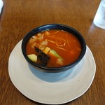 BOSQUE - スープ&トルタII（1,620円）のトルティーヤスープ
