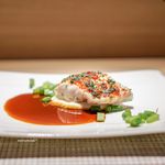 ガストロノミーソール ヤナギヤ - 天然真鯛のヴァプール　甲殻類の旨味のソース