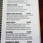 The Juicery Hoi An - メニュー