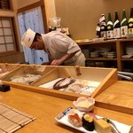 天狗寿司 - 優しい大将です♪