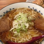 景虎 - 冷やしラーメン￥650　具をのせる前…