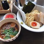 麺屋 承太郎 - 冷やしつけ麺。紅天トッピング。