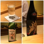 鮨 さかい - 主人は「鳳凰美田」と「石鎚」を、、いいな。(^^;)