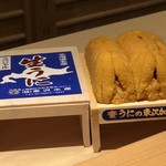 鮨 さかい - ◆前回同様「大粒で素晴らしい雲丹」