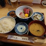 かんのん - 刺身定食 2018年7月