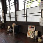 水戸中華そば むじゃき食堂 - カウンターからの眺め一部