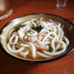 松原食堂 - 料理写真:かしわうどん　500円