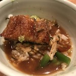 ROKU KANDA - 伊勢海老味噌汁を入れてひつまぶし風にしてみました