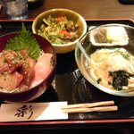 Shunsai Ryouri Ten - 限定メニューの海鮮丼と冷やしうどん