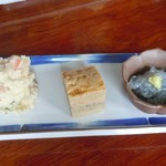 鴨鶴 - 釜飯セットに付く前菜3種