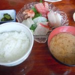 鴨鶴 - 刺身定食