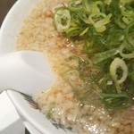 来来亭 河原町三条店 - 背脂は良い香り。しつこさは、ありません。