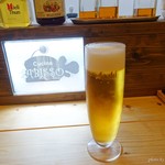 Cucina ABISSO - 2018年4月　生ビール【？円】お値段メニューになかったような…？