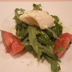 トマトとルッコラ、ゴルゴンゾーラのジェラート