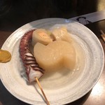 おかめ - ロールキャベツ、大根、タコ