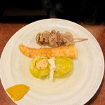 おかめ - 牛すじ、ロールキャベツ、ちくわ