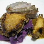 レストラン メルキュール - 鮑のｿﾃｰ  肝のｿｰｽ