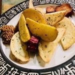 CafeDestine - 皮ついたままの素揚げ♡マスタードで！