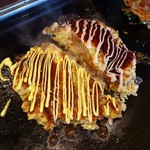 Okonomiyaki Hompo - 【お好み焼】桜海老と三元豚二色豚玉（フルサイズ）