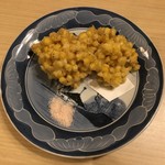 旬菜 おぐら家 - とうもろこしのかき揚げ