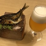 旬菜 おぐら家 - 鮎ビール