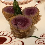 肉和食 月火水木金土日 - 熟成ラムフィレ肉のレアカツ