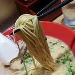 豚骨らーめん 福の軒 - 麺