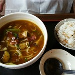 大阪うどん 明日喜 - なすカレーうどん