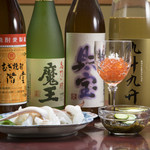 Delicious sake and shochu