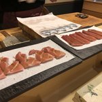 旬美にしかわ - シンコ、大トロ、中トロ