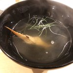 旬美にしかわ - 焼いたアラの入ったお吸い物