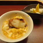 木山 - 食事　鱧の玉締め　香の物