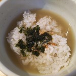 麺屋 さくら井 - "煮干" 冷やしらぁ麺セットの茶漬け