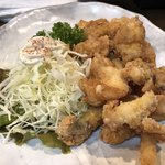 Sankai - 山海わがまま定食 1,500円
                        冷たいソーメン イカ下足唐揚げ オニオンスライス 冷奴 大根おろし