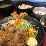 みそ家米ぞう - 7月限定★1,000円ランチ♪ニンニクの薫りが食欲をそそるスタミナ焼きに唐揚げが付いたボリューム満点のランチ