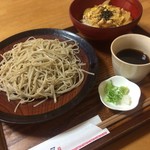 手仕事屋 - ミニ親子丼と二八蕎麦のセット