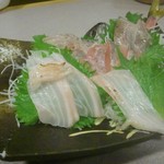 Sashimi Washoku Asahiya - 鮫鰈刺身　鮫鰈縁側炙り