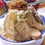 Yamashou Kado Fuji - 大盛４００ｇ＋小豚＋野菜ちょい増