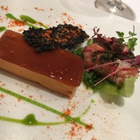 ラトラス - 赤ピーマンのムースとオマール海老のサラダ