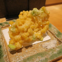 和食 いいくら - とうもろこしとそら豆のかき揚げ2