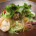 China Dining SAKURA - 黒酢醤油冷やし麺（アップ）