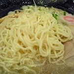 旭川ラーメン すがわら - 塩らーめん,麺アップ